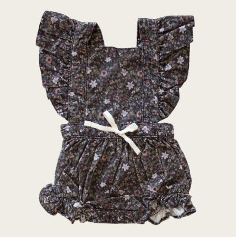 Bonnie Knit Frill Playsuit~ Oatmeal